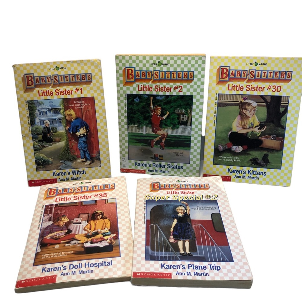 Lot Of 5 Vintage The Baby Sitters Club Little Sisters Books Ann M. Martin